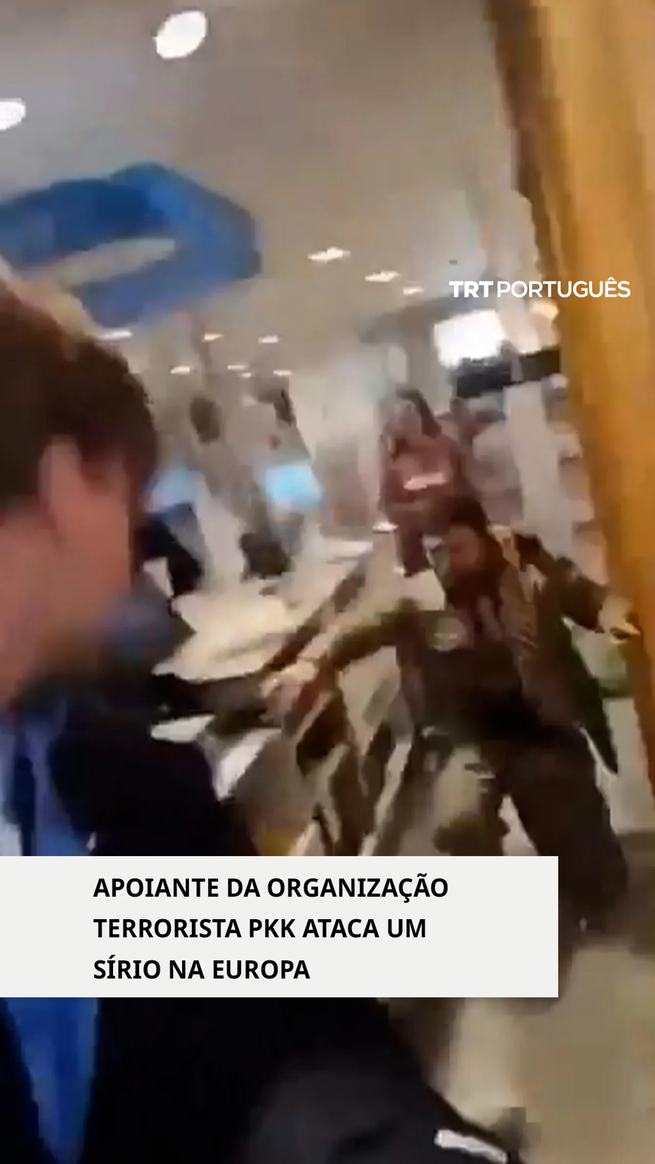 Apoiantes da organização terrorista PKK na Europa atacam um sírio