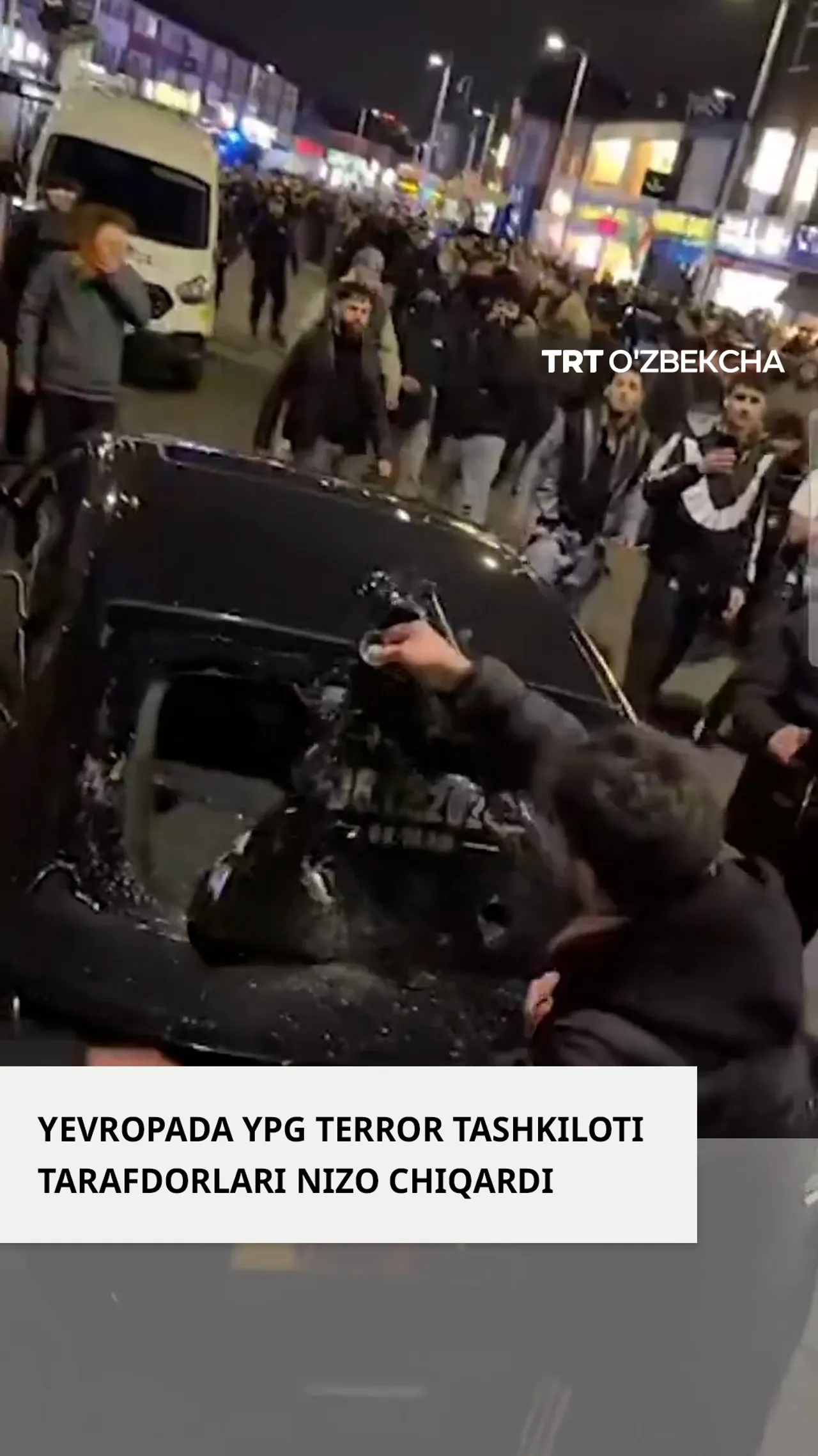 Yevropada YPG tarafdorlari tartibsizliklarni keltirib chiqardi