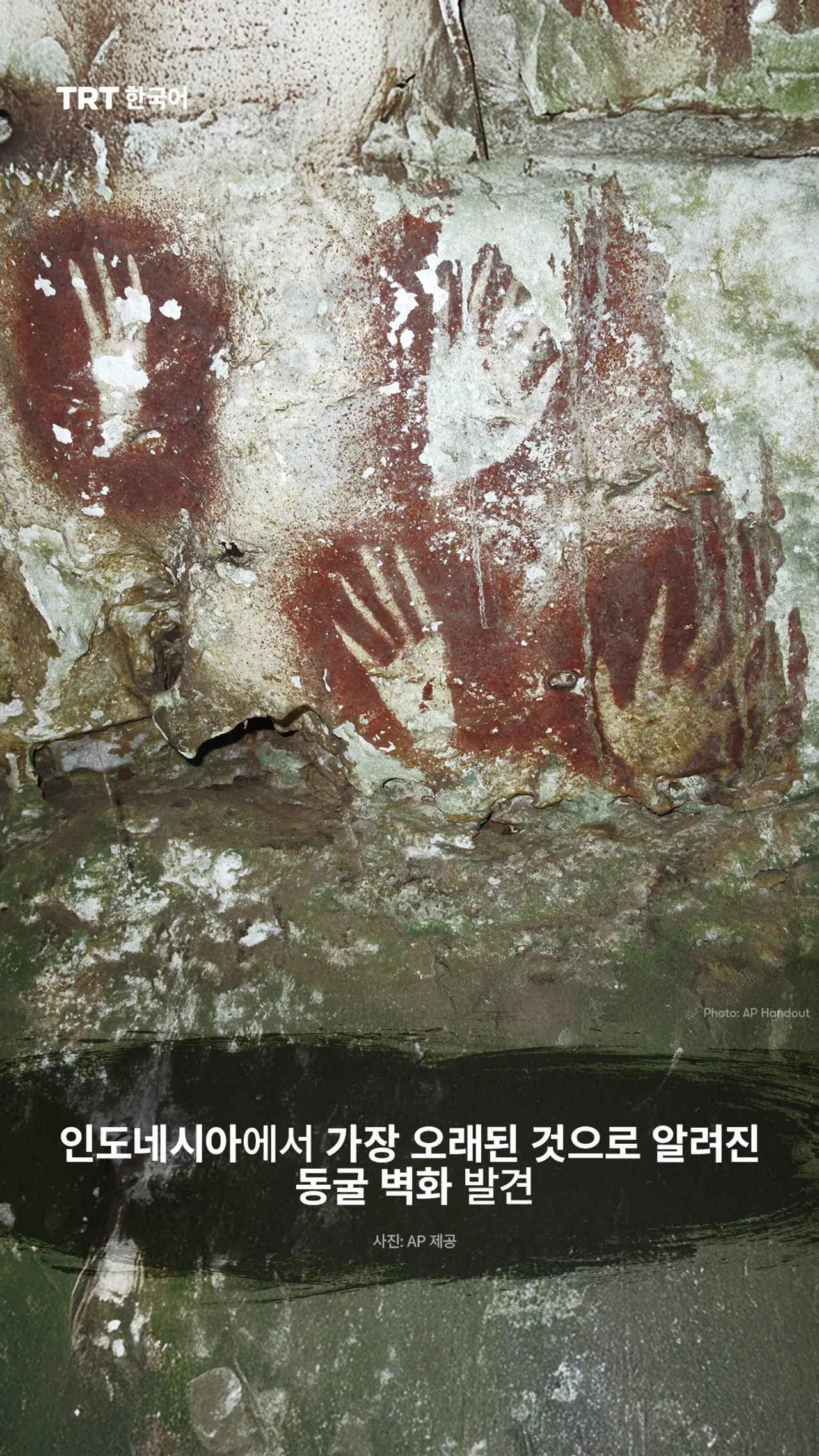 인도네시아에서 가장 오래된 것으로 알려진 동굴 벽화 발견