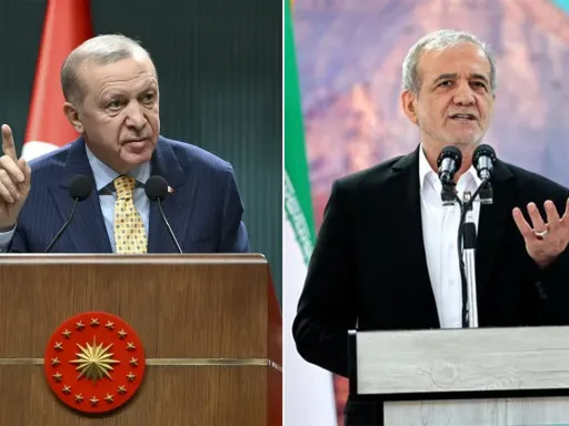 Türkiye opõe‑se à intervenção estrangeira no Irão, diz Erdogan em conversa telefónica com Pezeshkian