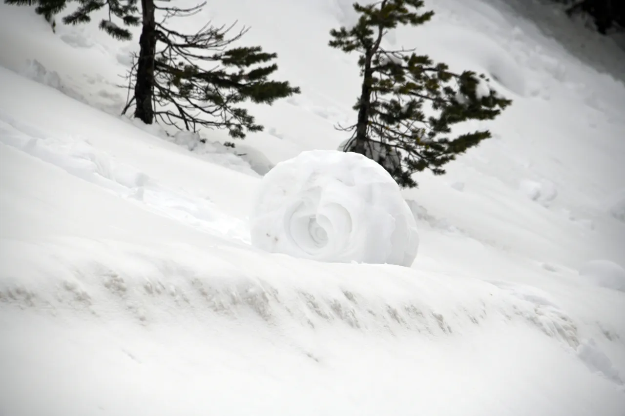 Fenomeni i rrallë i rrotullave të borës u vëzhgua në malin Ilgaz në Türkiye