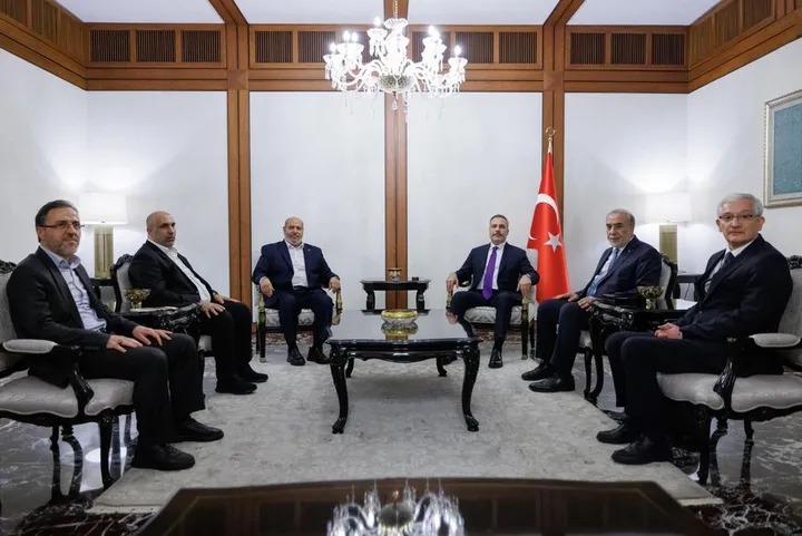 Turkish FM, Hamas delegation discuss Gaza peace plan, humanitarian situation
