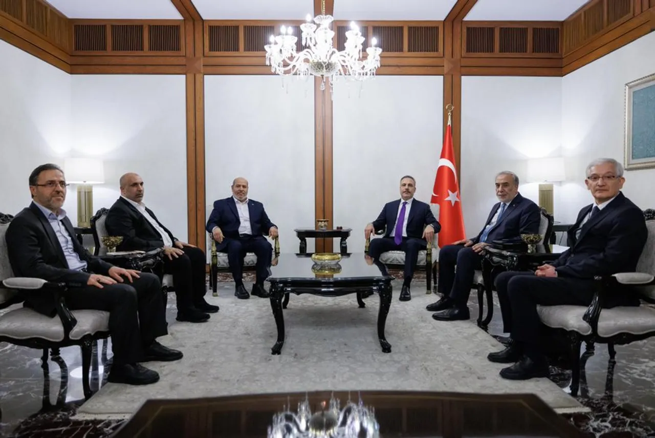 Turkish FM, Hamas delegation discuss Gaza peace plan, humanitarian situation