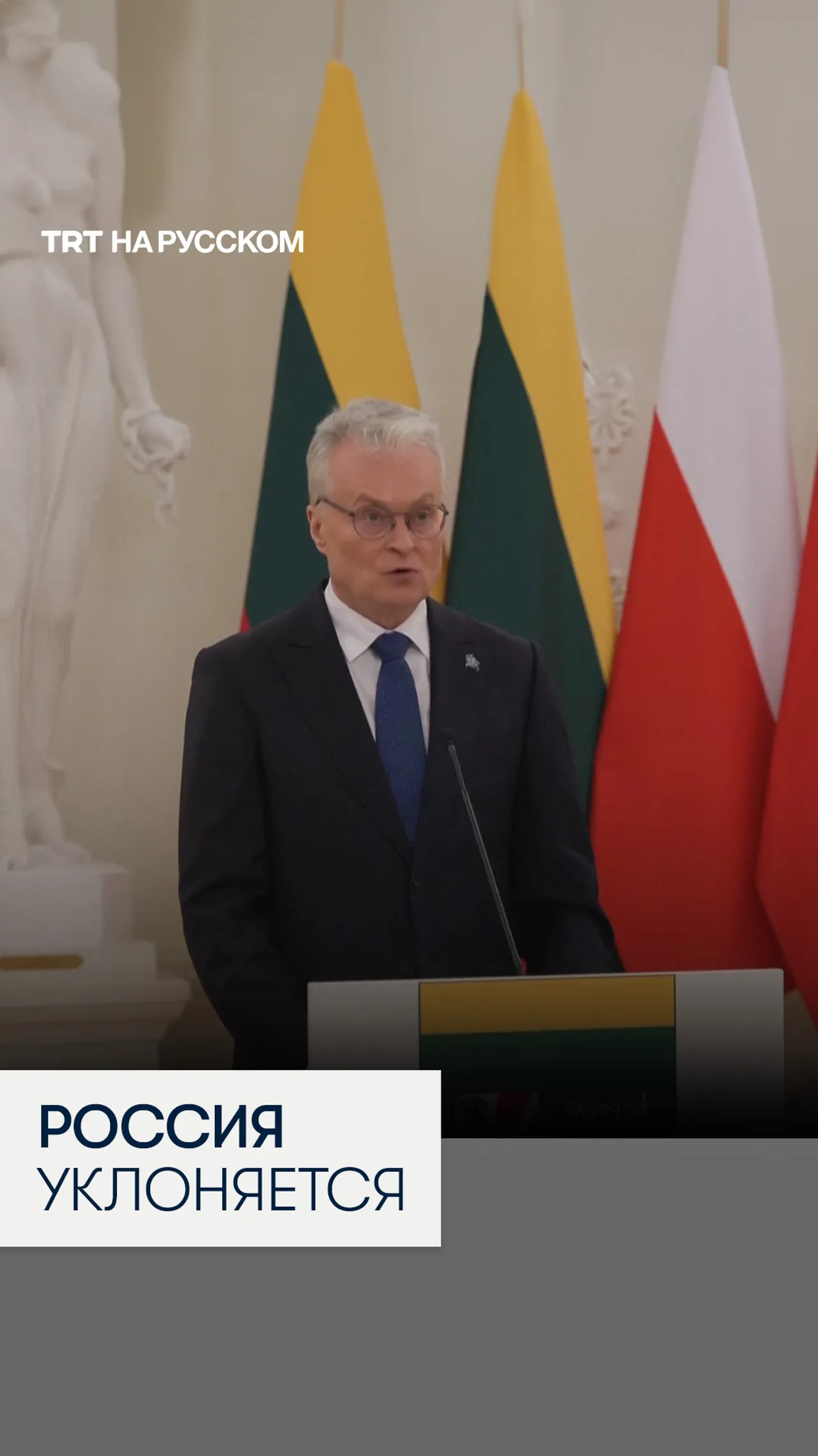 Президент Литвы: Россия уклоняется от обязательств по достижению мира в Украине