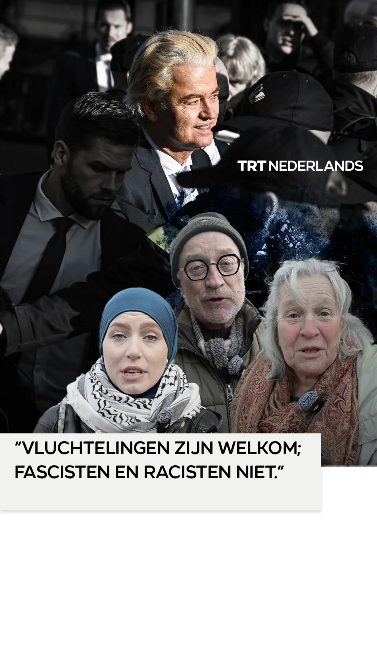 Reactie op Wilders tijdens zijn bezoek aan Delft nadat zijn partij in chaos is gestort