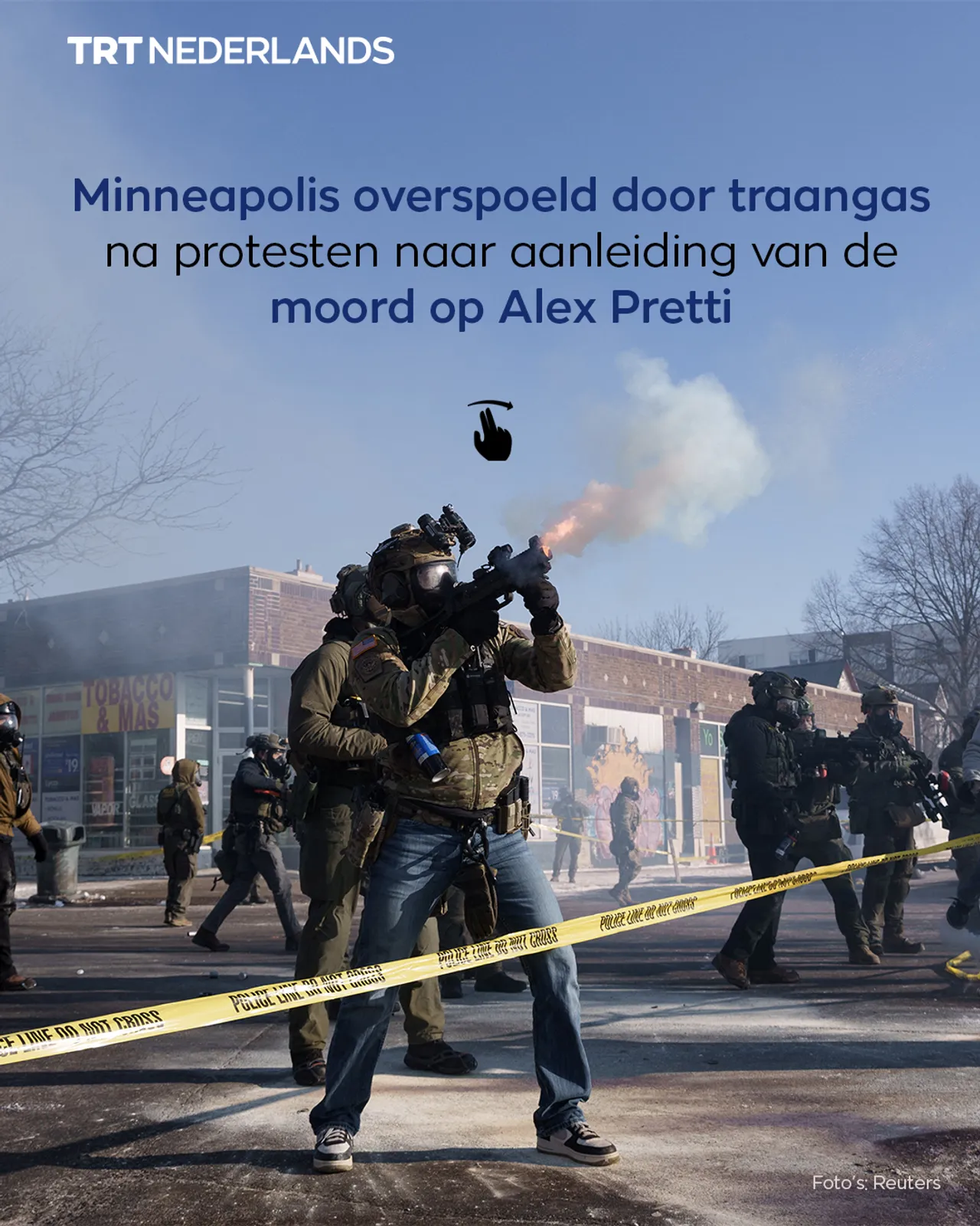 Minneapolis wordt overspoeld door traangas terwijl de protesten oplaaien na de moord op Alex Pretti