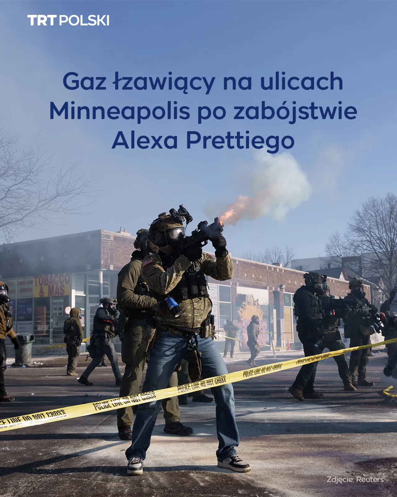 Gaz łzawiący na ulicach Minneapolis po zabójstwie Alexa Prettiego