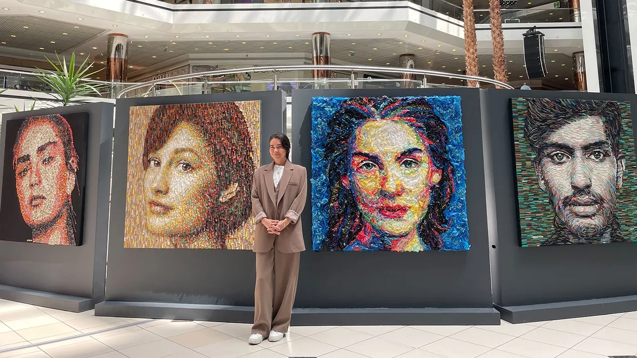 La artista turca que ya transformó dos toneladas de basura en arte: "Intento utilizar casi todo”