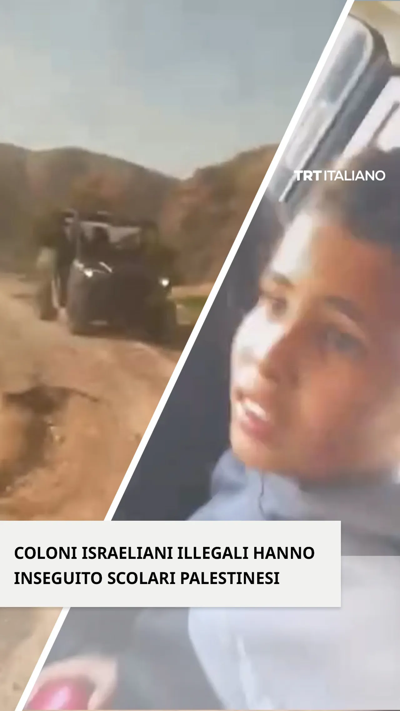 Coloni israeliani illegali hanno inseguito dei bambini palestinesi usciti da scuola, a Gerico