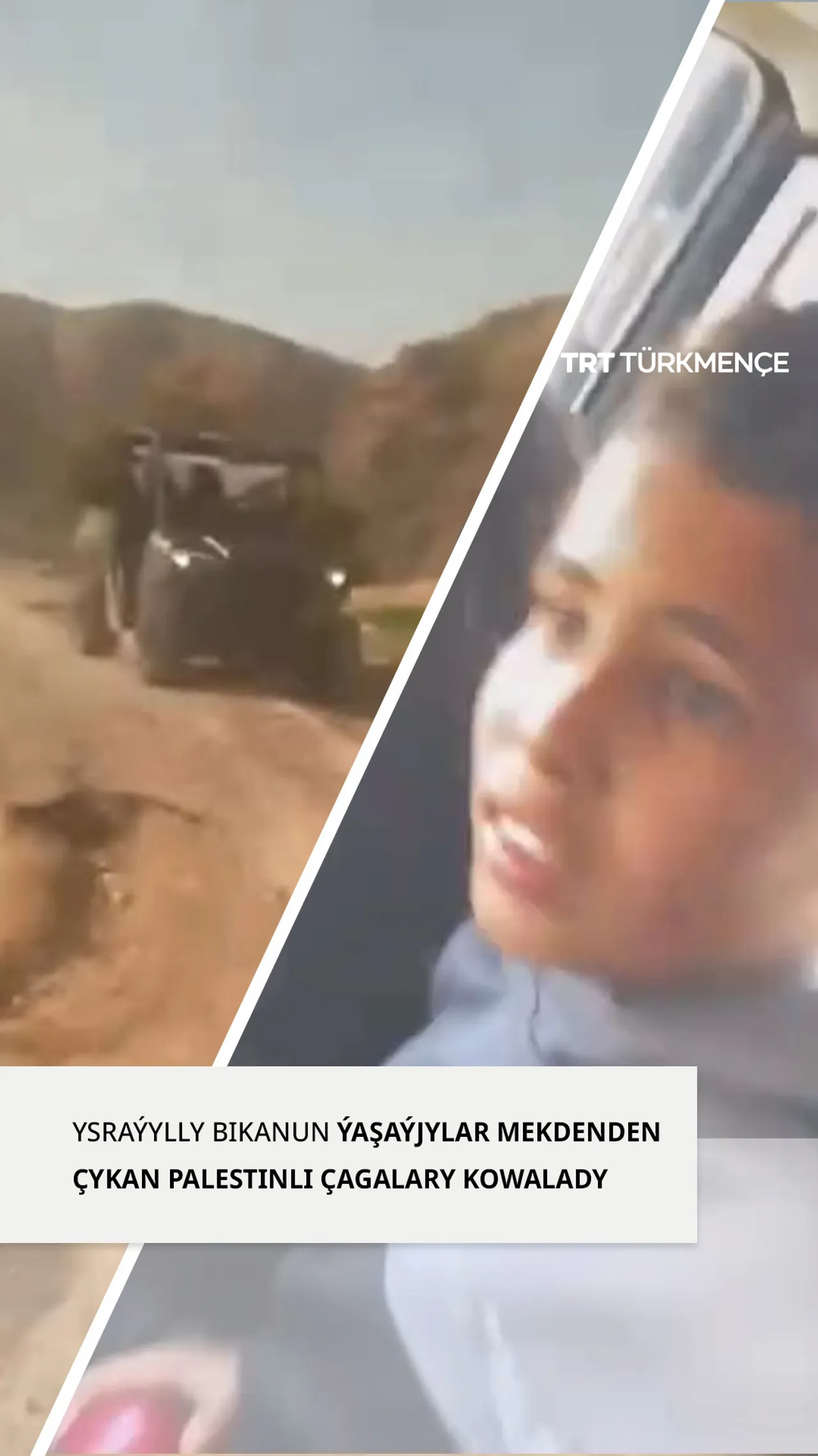 Ysraýylly bikanun ýaşaýjylar Erihada mekdepden çykan palestinli çagalary kowalady