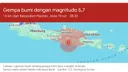 Gempa magnitudo 5,7 guncang Pacitan, terasa hingga Bali