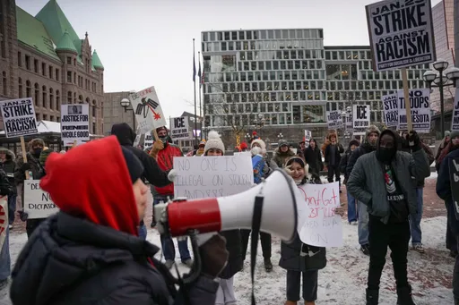 Dozens detained after anti-ICE sit-in at New York hotel
