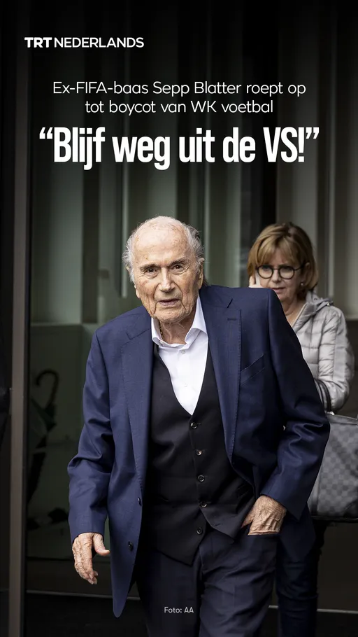 Ex-FIFA-baas Sepp Blatter roept op tot boycot van WK voetbal