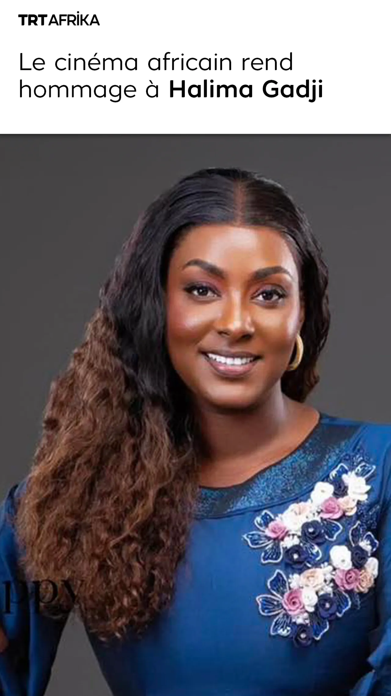 Le cinéma africain rend hommage à Halima Gadji