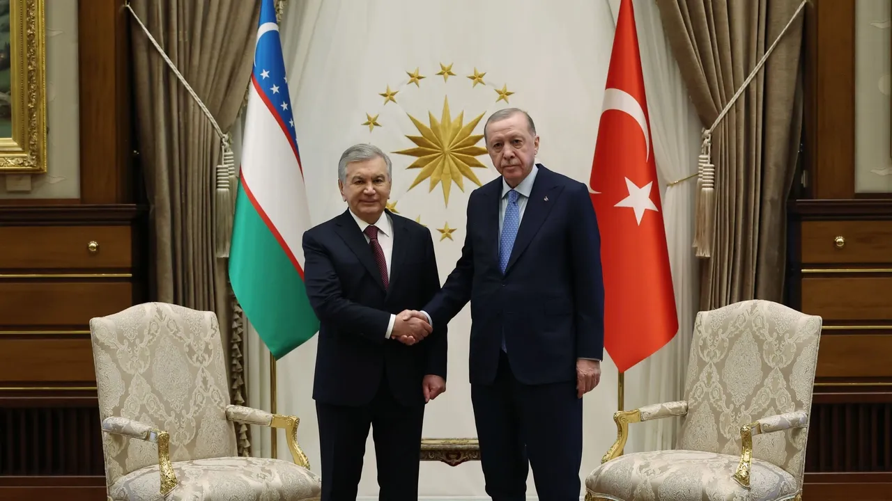 أردوغان يستقبل رئيس أوزبكستان بمراسم رسمية في أنقرة