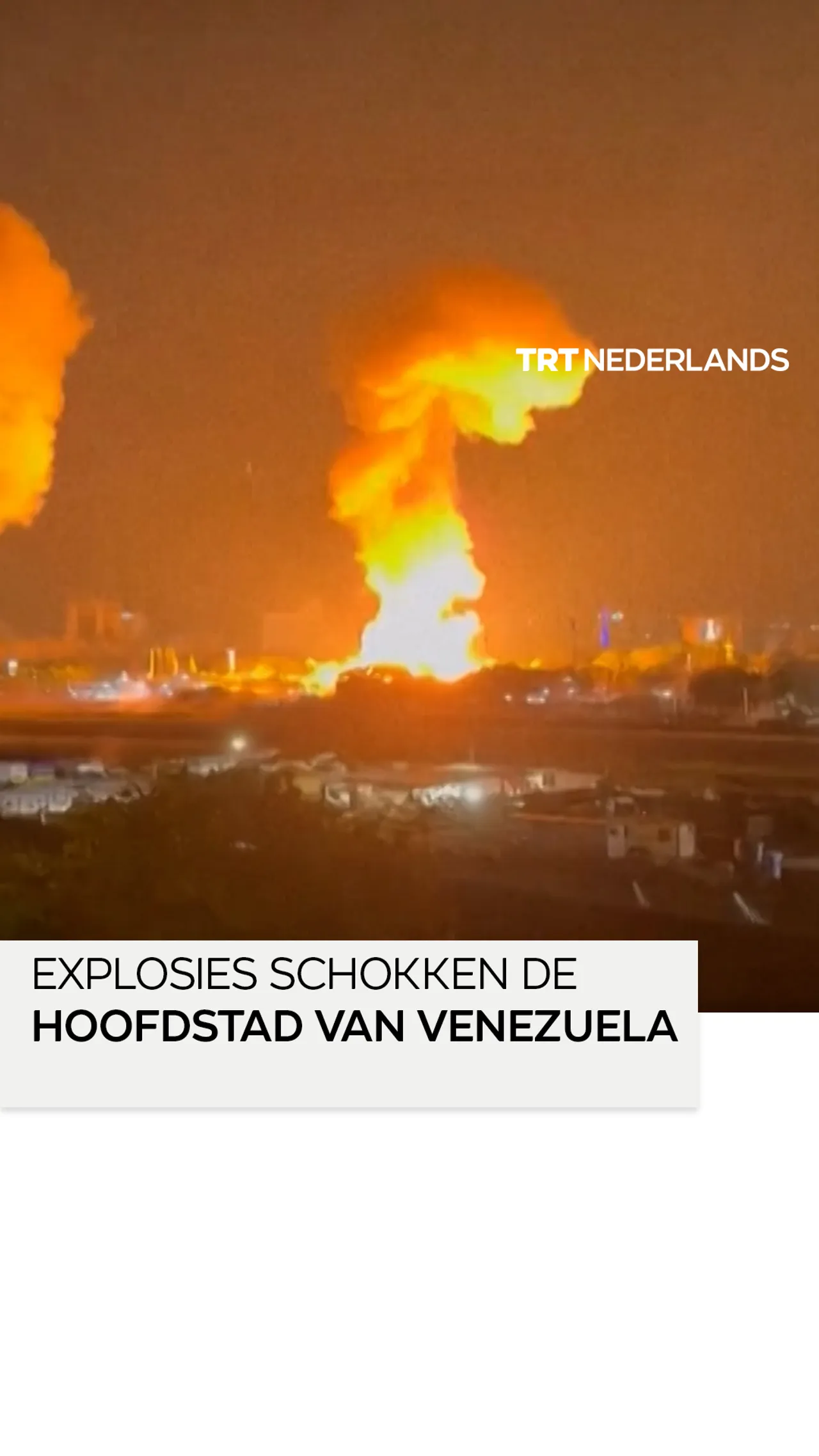 Helikopters vliegen boven Venezolaanse hoofdstad, explosies doen stad op grondvesten schudden
