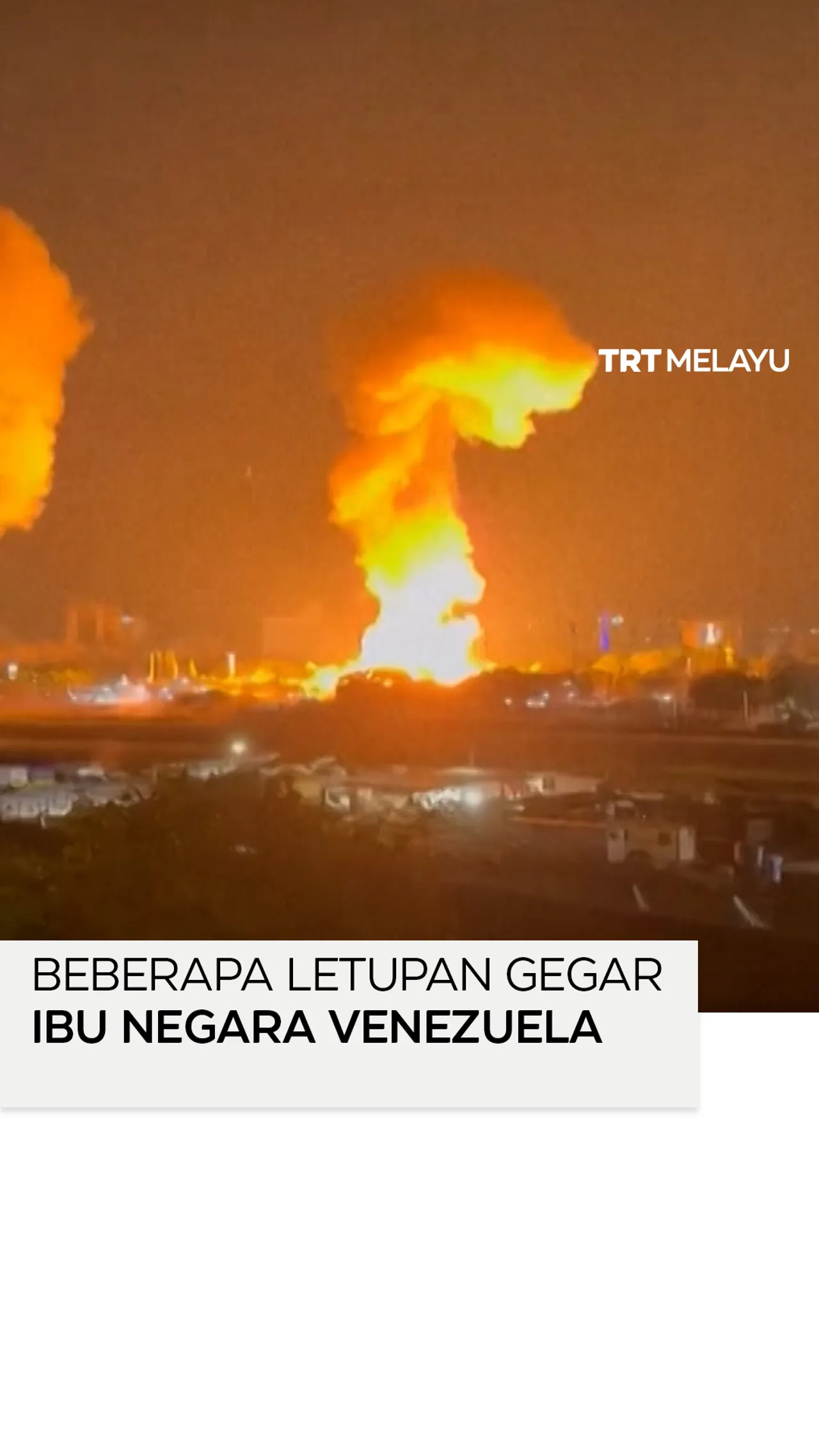 Beberapa letupan gegar ibu negara Venezuela