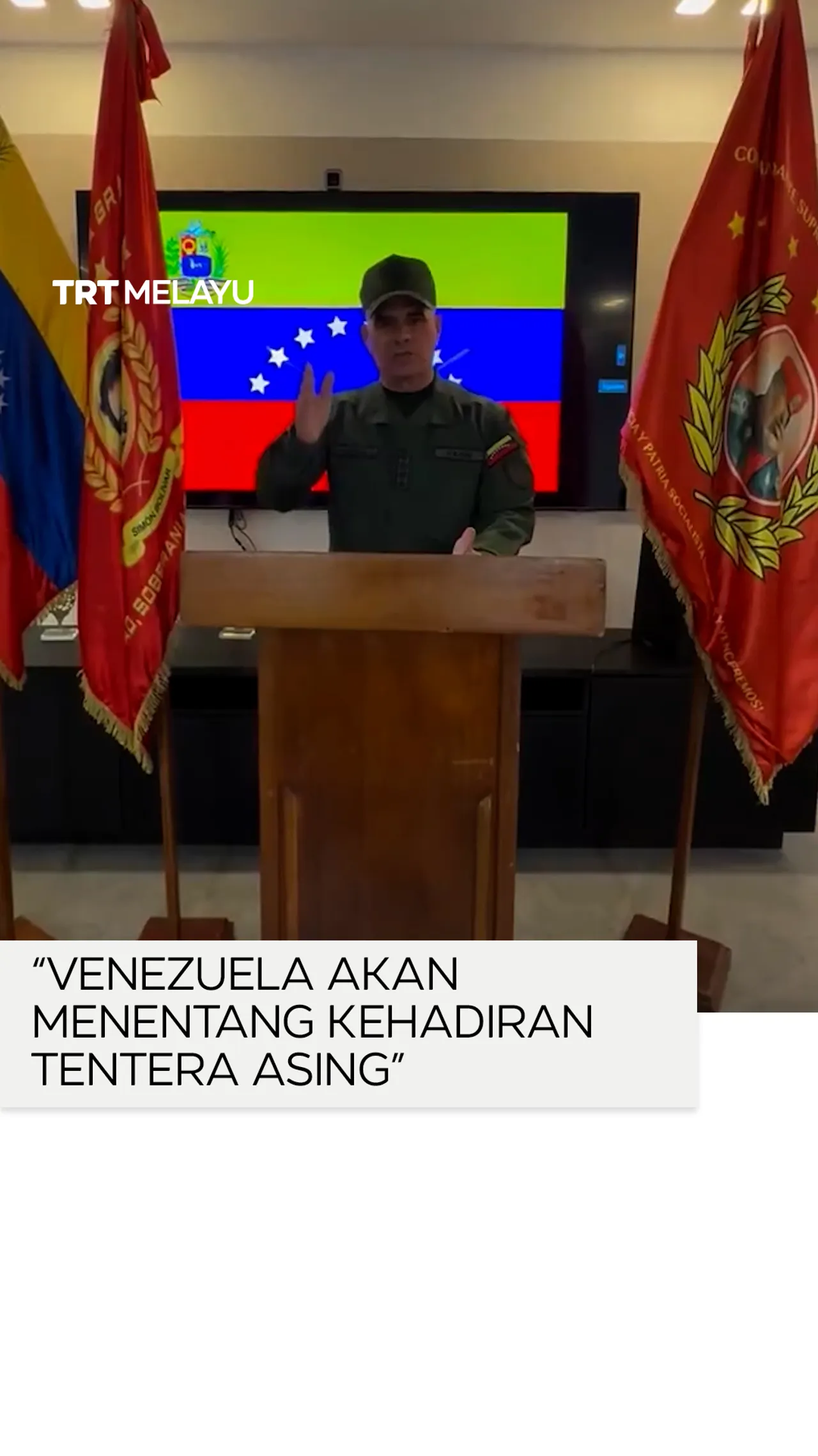 Menteri Pertahanan Venezuela berkata akan menentang tentera asing