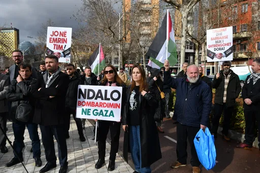 Protest podrške Palestini u Tirani: Negodovanje zbog posjete premijera Edija Rame Izraelu