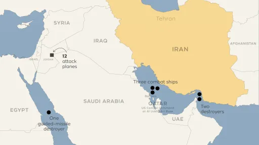 US military buildup near Iran amid tensions