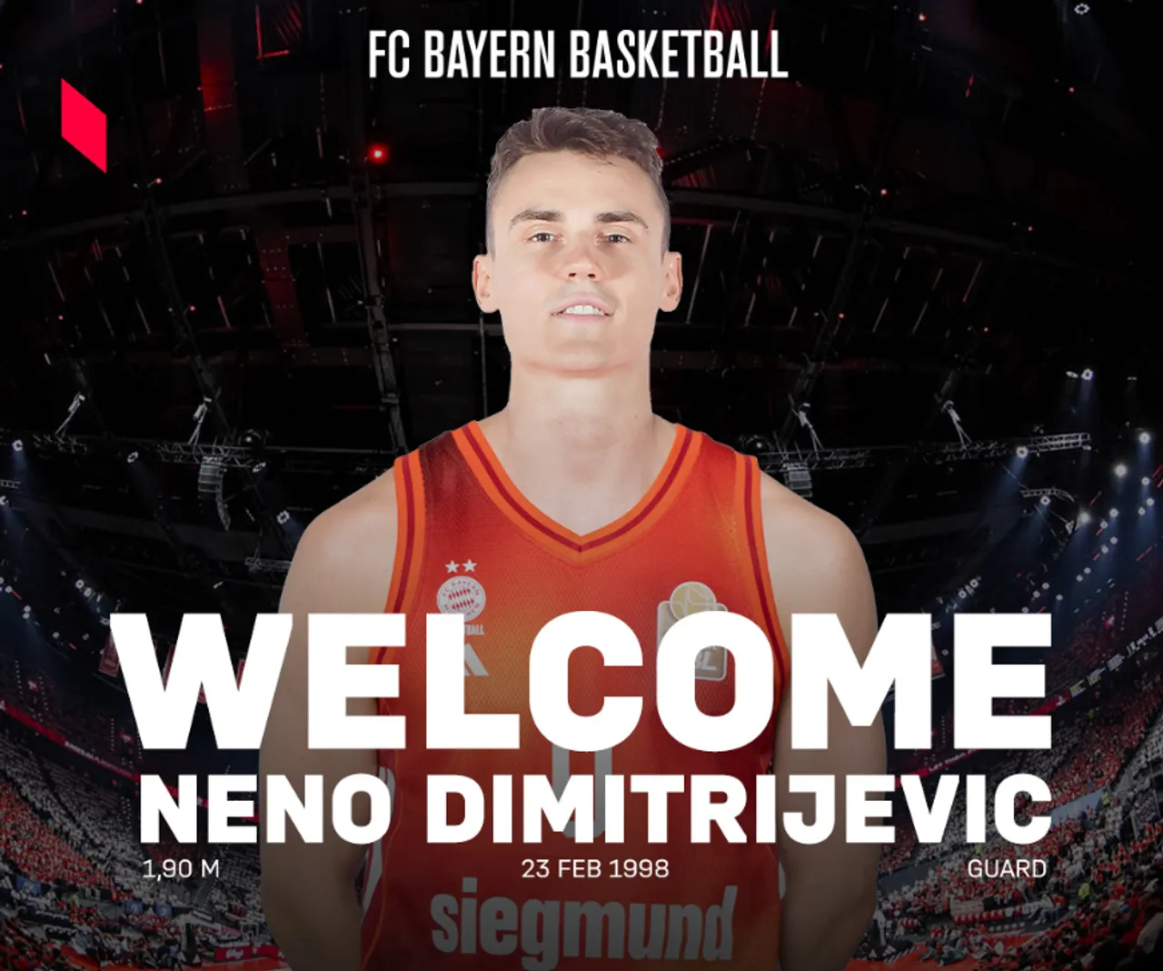 Димитријевиќ е нов кошаркар на Баерн
