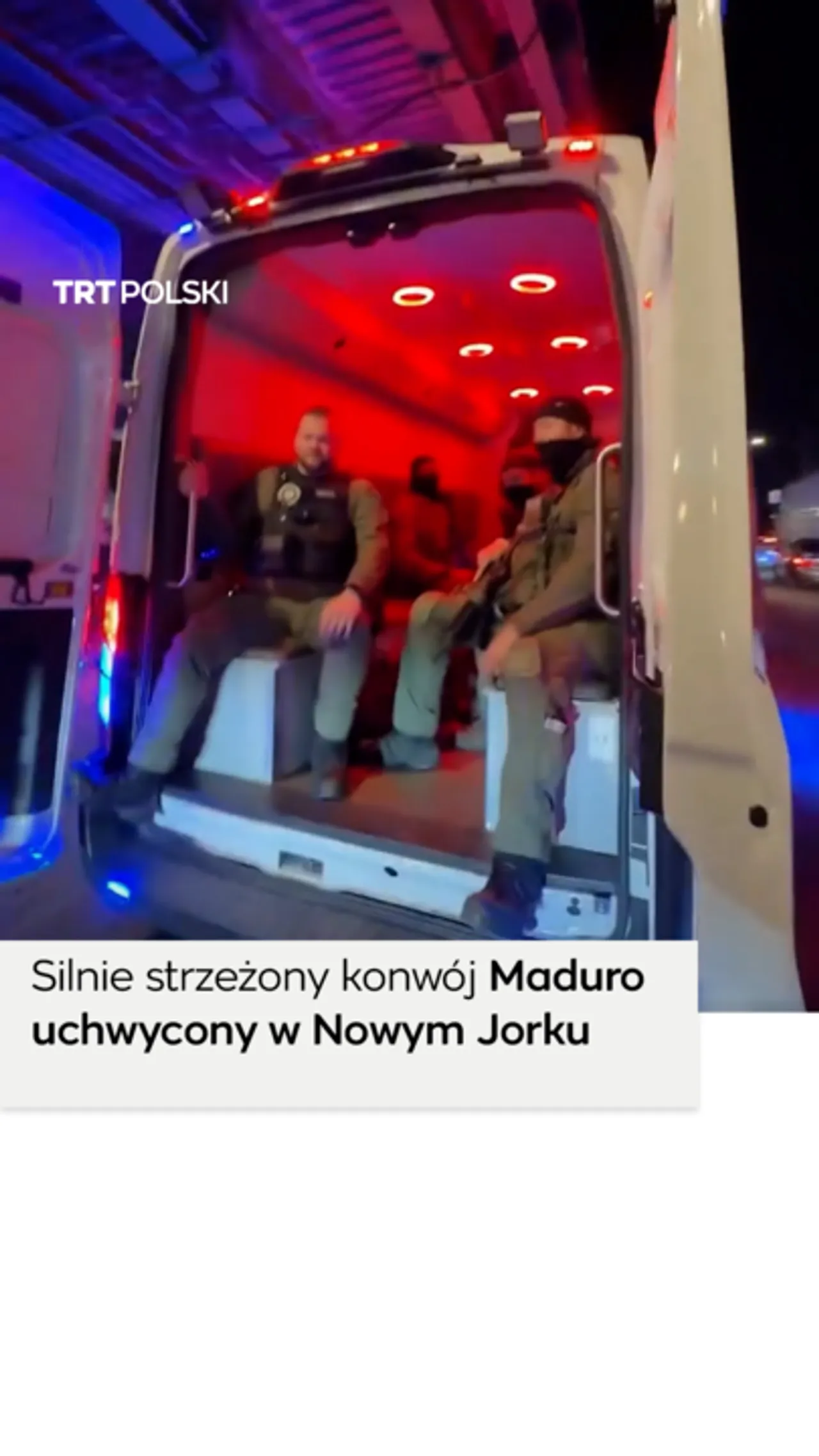 Silnie strzeżony konwój Maduro uchwycony w Nowym Jorku