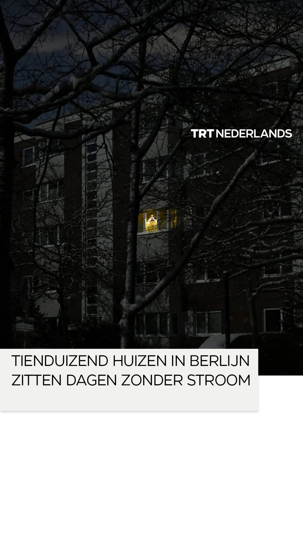 Tienduizenden huizen in Berlijn zitten dagenlang zonder stroom