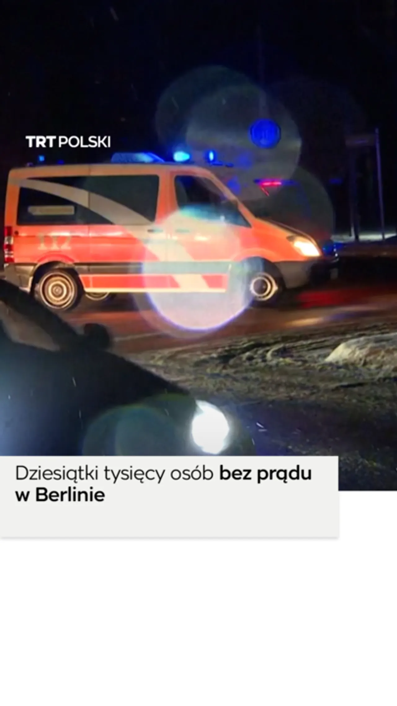 Dziesiątki tysięcy osób bez prądu w Berlinie