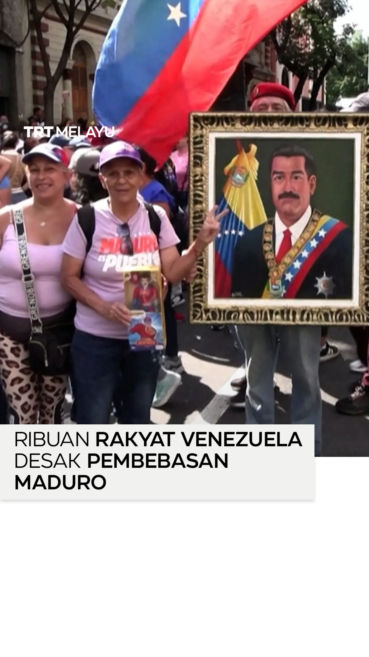 Ribuan rakyat Venezuela desak pembebasan Maduro