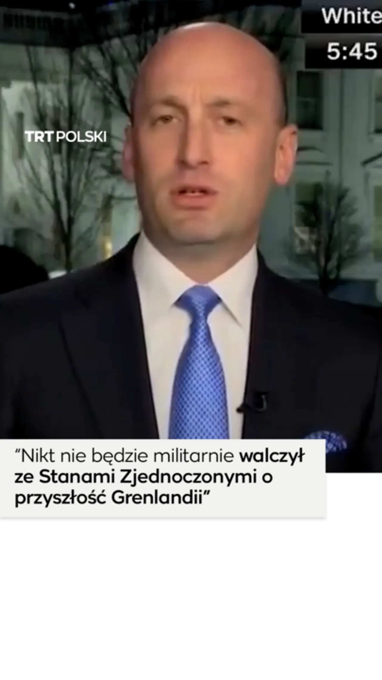 Stephen Miller mówi, że Grenlandia powinna należeć do Stanów Zjednoczonych