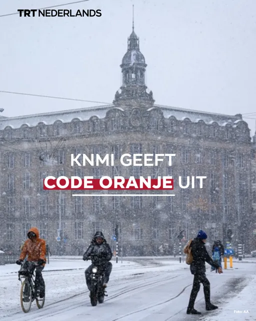 Code oranje afgegeven voor het noorden van Nederland