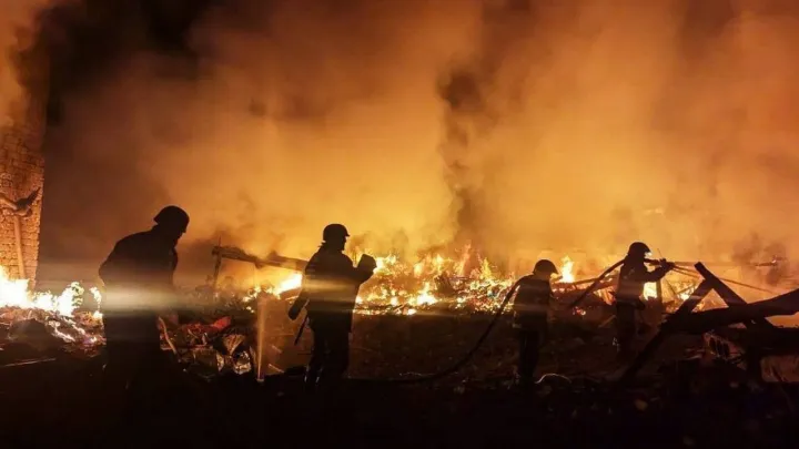 Удар по жилым домам в Кривом Роге