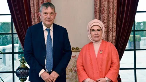 Turkish first lady holds talks with UNRWA chief as agency plans Ankara office