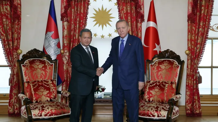 رئیس‌جمهور اردوغان و نخست‌وزیر کامبوج بر گسترش روابط دوجانبه تأکید کردند