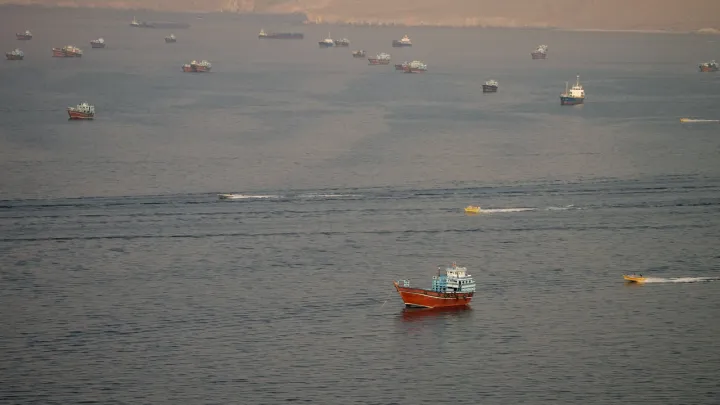 Iran says oil tanker catches fire after hitting mine in Strait of Hormuz