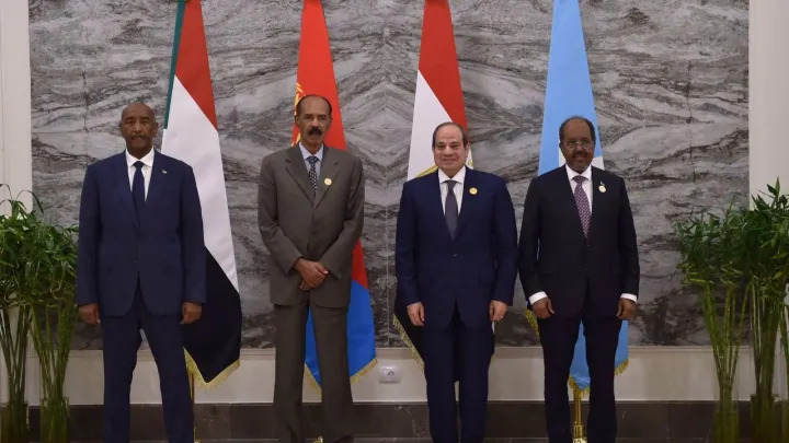 قمة رباعية دورية.. قادة مصر والسودان وإريتريا والصومال يرفضون الإضرار بدولتي مصب النيل