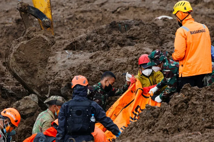 Search for 10 missing in Indonesia landslide enters 9th day, death toll climbs to 70
