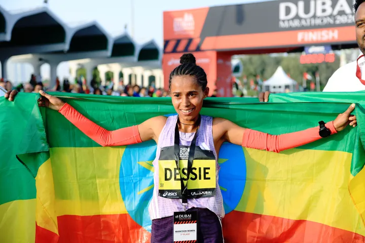 Ethiopians dominate Dubai Marathon as Melak and Dessie clinch gold