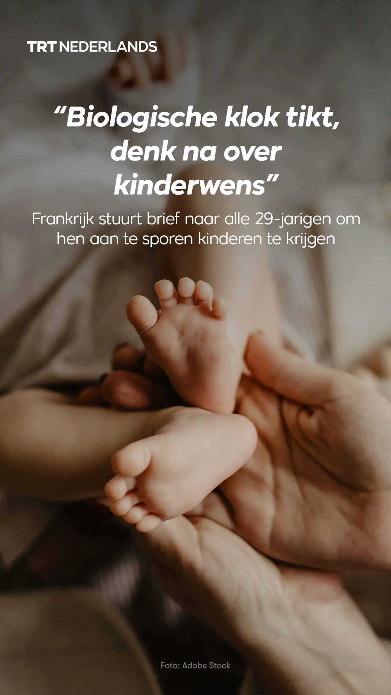 Frankrijk stuurt brief naar alle 29-jarigen: “Biologische klok tikt”