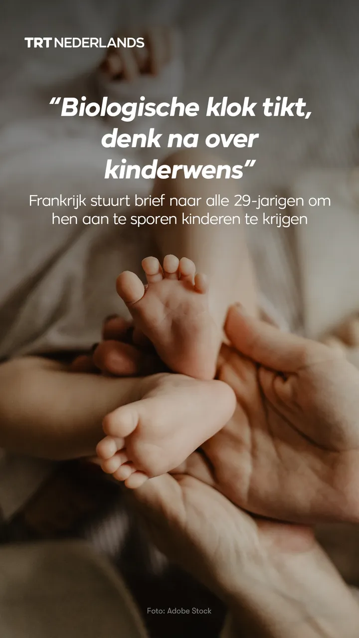 Frankrijk stuurt brief naar alle 29-jarigen: “Biologische klok tikt”
