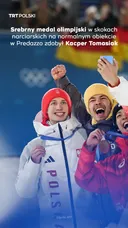 Srebrny medal olimpijski w skokach narciarskich na normalnym obiekcie zdobył Kacper Tomasiak