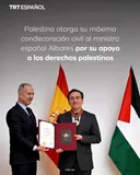 Palestina otorga su máxima condecoración civil al ministro español Albares por su apoyo a Palestina