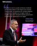 Hakan Fidan: El gobierno iraní no puede cambiarse mediante bombardeos aéreos ni de otra manera