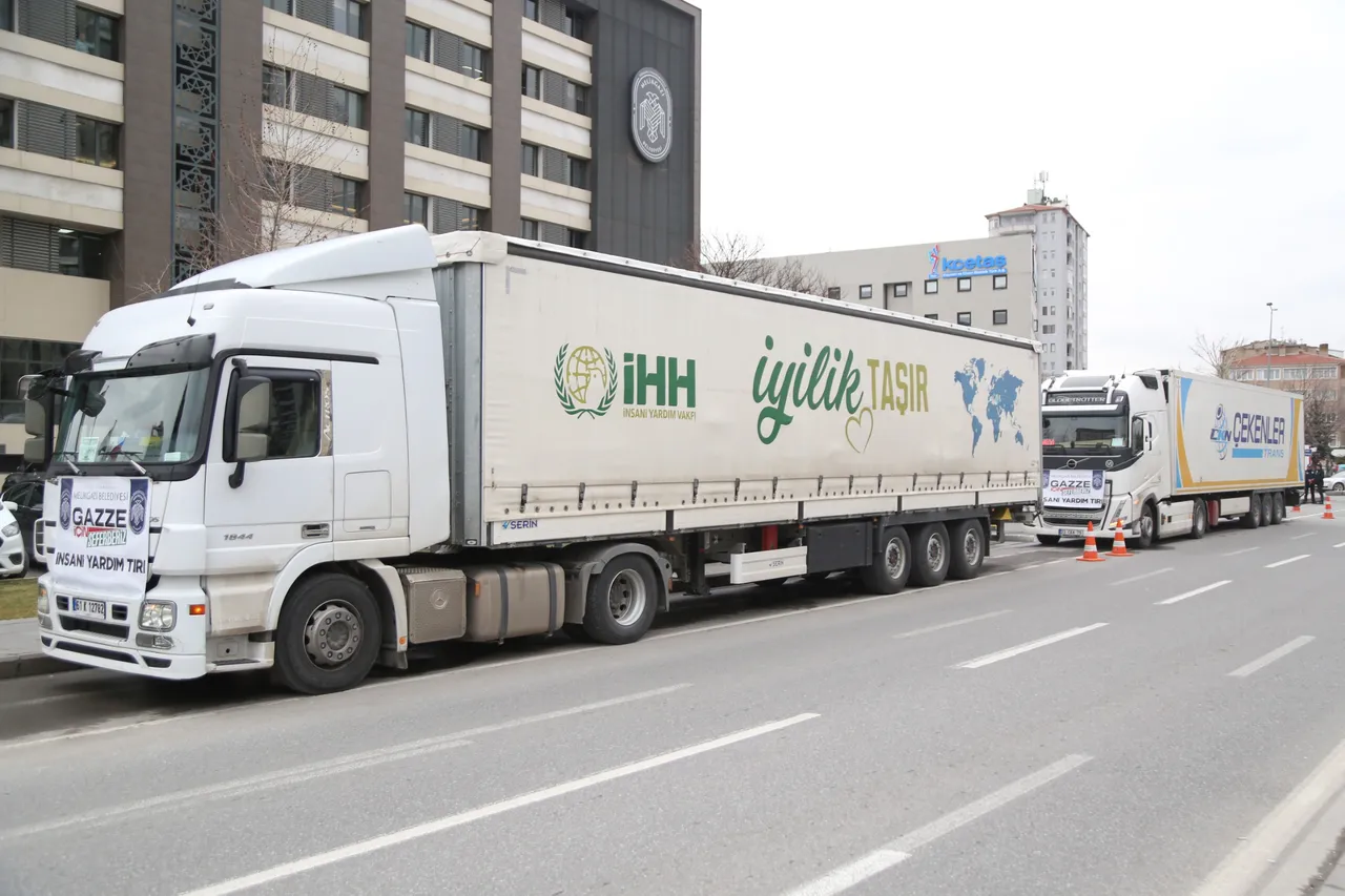 Turkish cities ramp up winter aid deliveries to Gaza