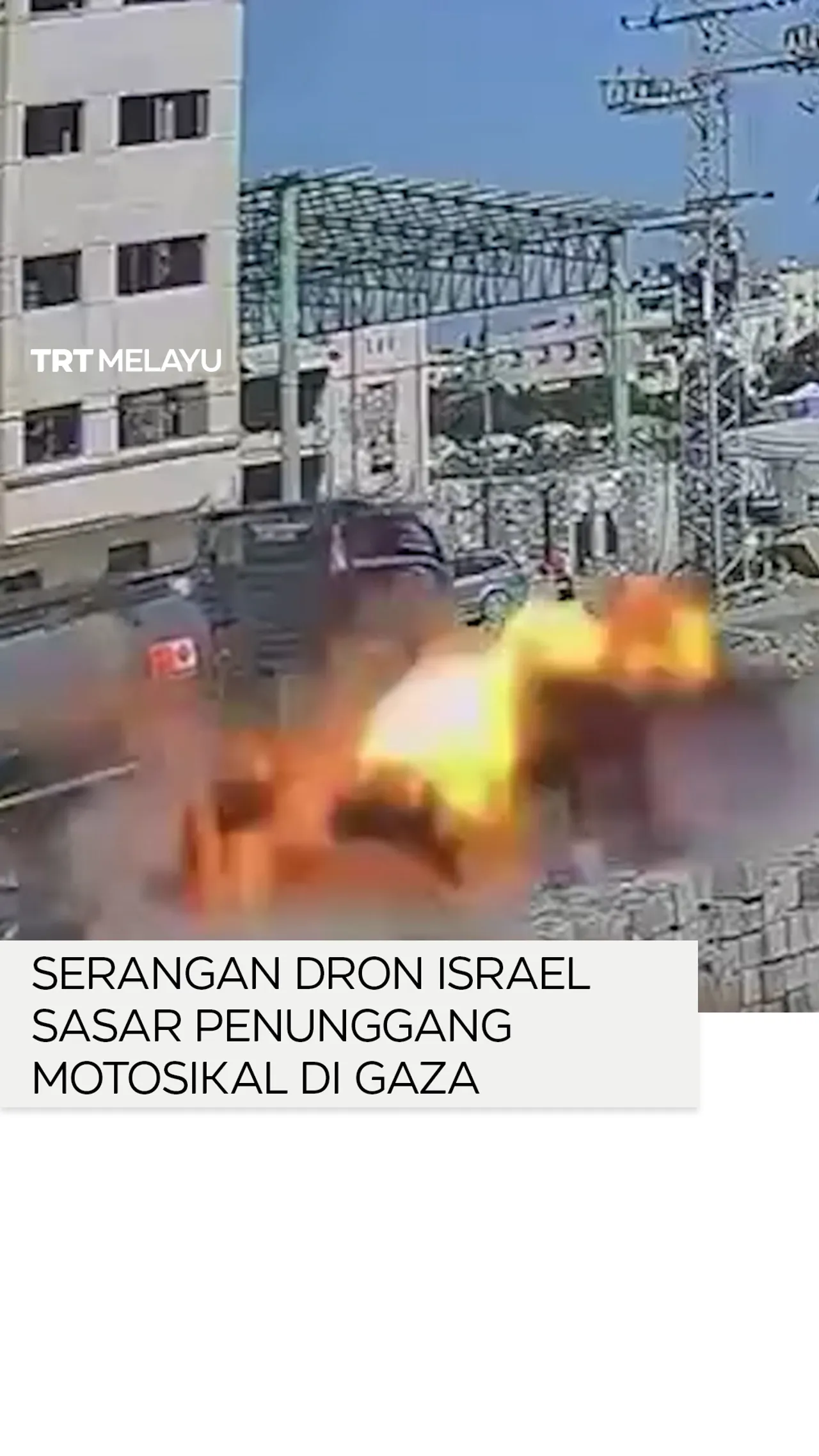 Serangan dron Israel bunuh penunggang motosikal dan orang awam di Gaza