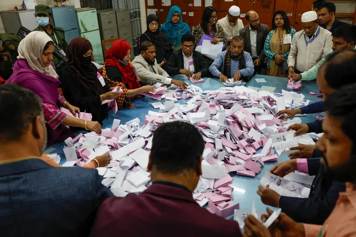 'A day of liberation': Bangladesh counts vote after peaceful elections