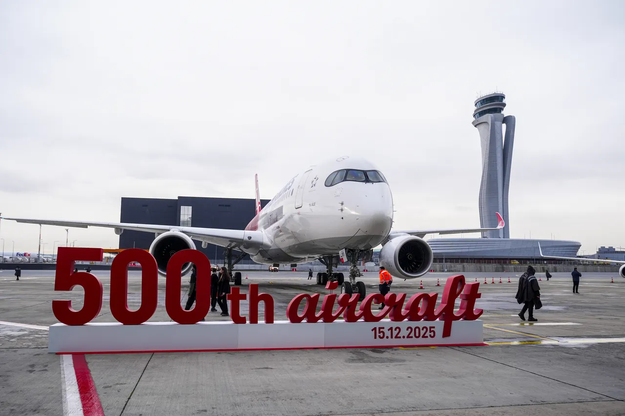 ابتکار متمایز ترکیش ایرلاین؛ پانصدمین هواپیما با تصویر ۱۰۰ هزار کارمند