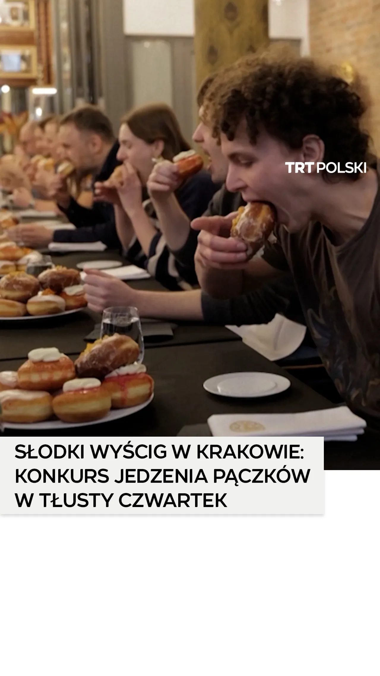 Słodki wyścig w Krakowie: konkurs jedzenia pączków w Tłusty Czwartek