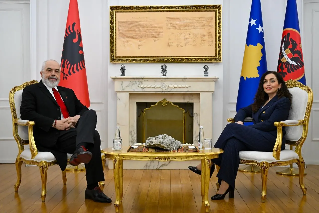 Presidentja e Kosovës Osmani priti në takim kryeministrin e Shqipërisë Rama
