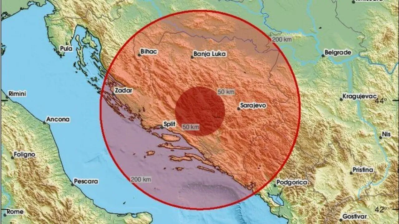 Zemljotres jačine 4,4 stepena osjetio se u više gradova BiH, epicenar kod Livna